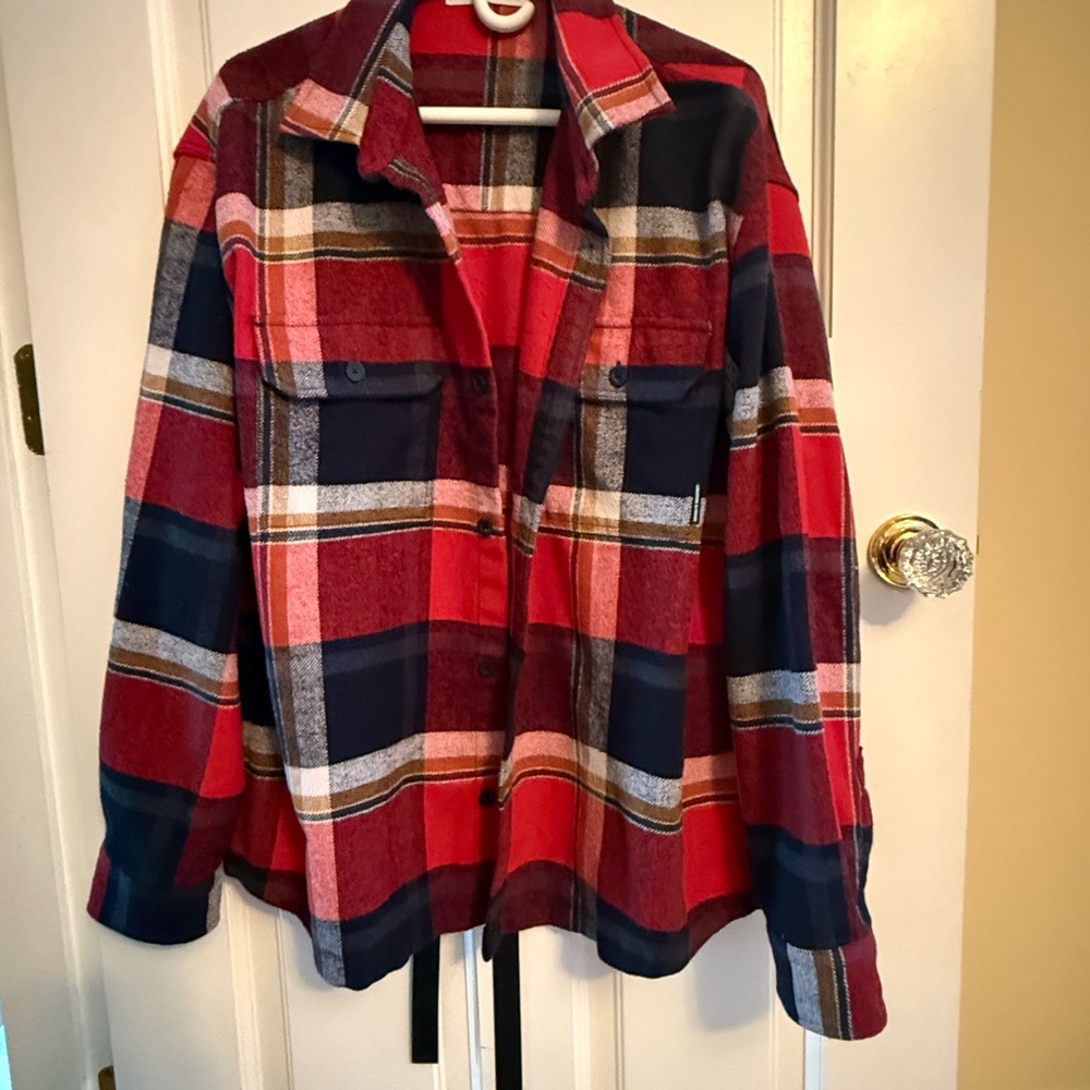 Brooklyn Industries Red Plaid Overshirt